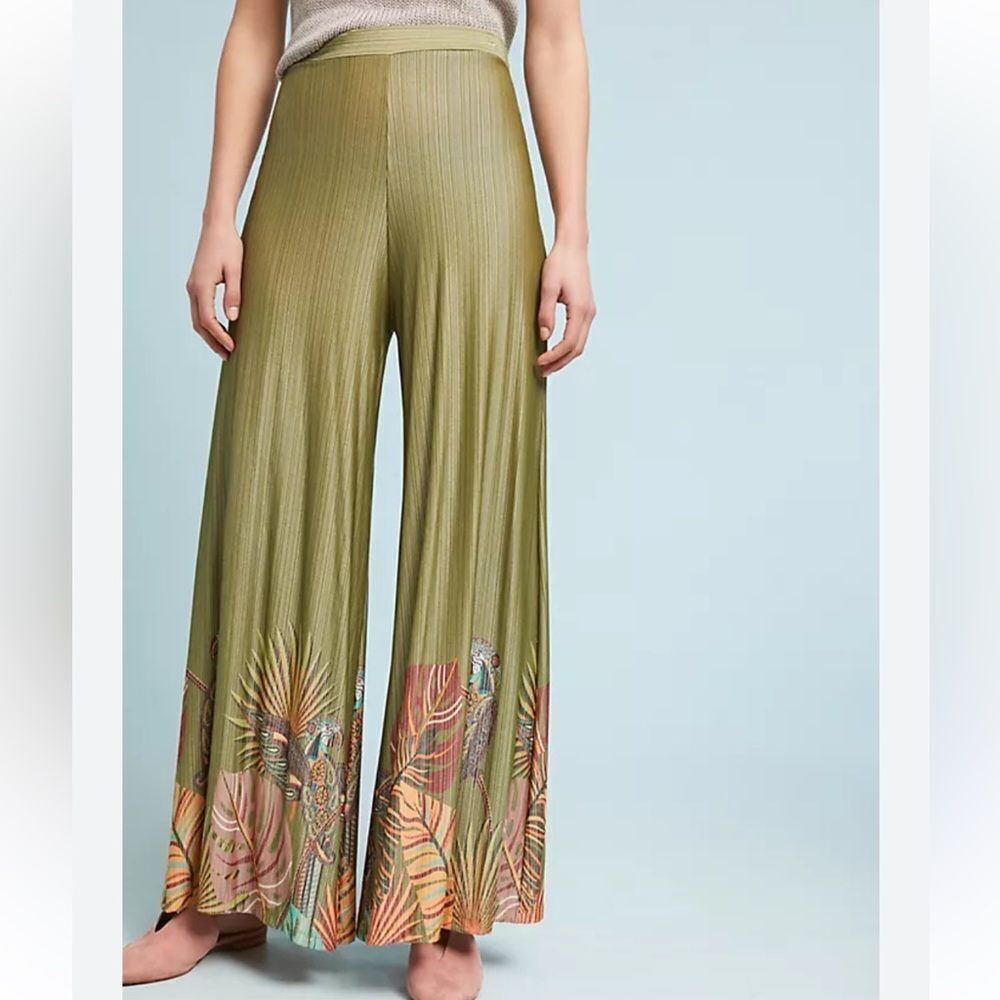 Farm Rio x Anthropologie Guadeloupe Wide Legs Pants Small
